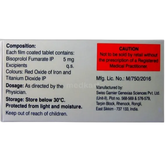 bisonext 5mg tablet 15's
